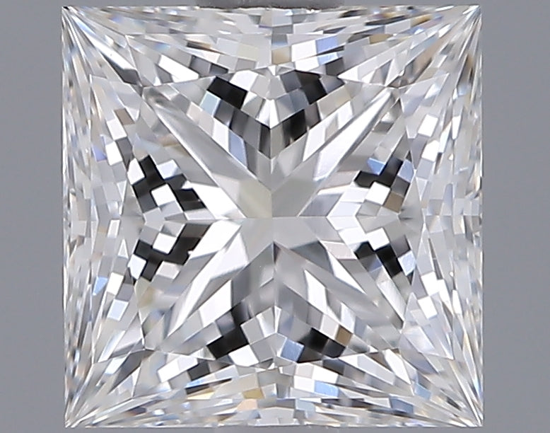 1.55 Carat Princess Shaped, Ideal Cut, E Color, VVS1 Clarity, IGI Certified Lab Grown Diamond
