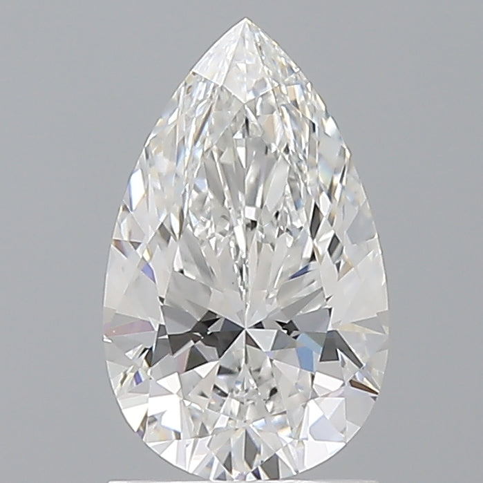 1.50 Carat Pear Shaped, Ideal Cut, E Color, VVS2 Clarity, IGI Certified Lab Grown Diamond