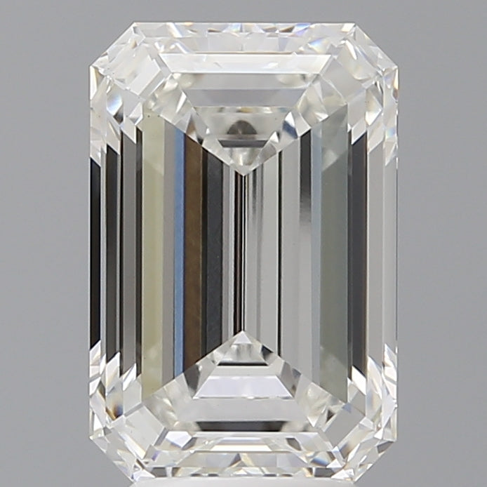 4.56 Carat Emerald Shaped, Ideal Cut, F Color, VS1 Clarity, IGI Certified Lab Grown Diamond