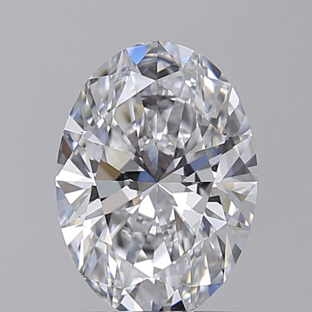 1.55 Carat Oval Shaped, Ideal Cut, D Color, VVS1 Clarity, IGI Certified Lab Grown Diamond