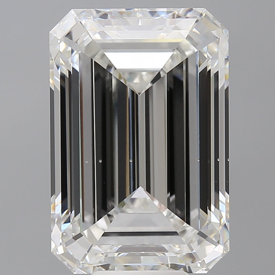 11.01 Carat Emerald Shaped, Ideal Cut, F Color, VS1 Clarity, IGI Certified Lab Grown Diamond