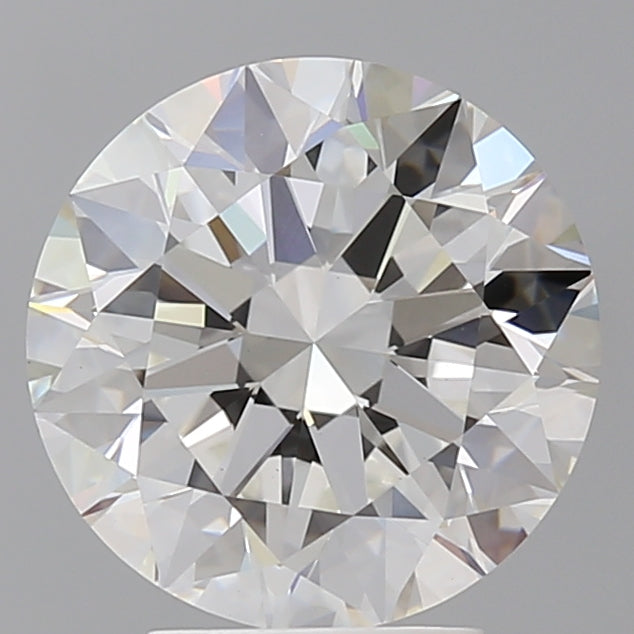 4.05 Carat Round Shaped, Excellent Cut, E Color, VVS2 Clarity, IGI Certified Lab Grown Diamond