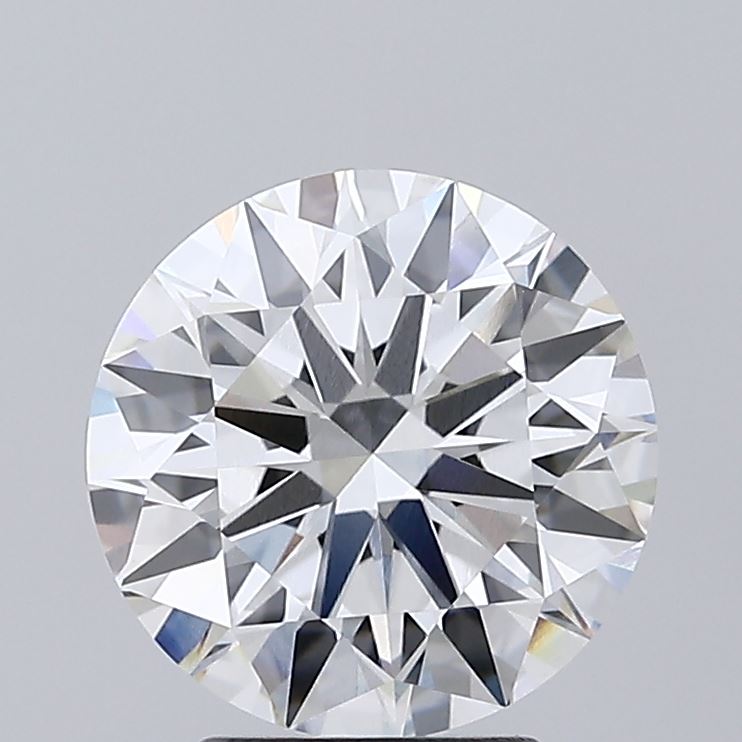 3.07 Carat Round Shaped, Ideal Cut, F Color, VVS2 Clarity, IGI Certified Lab Grown Diamond