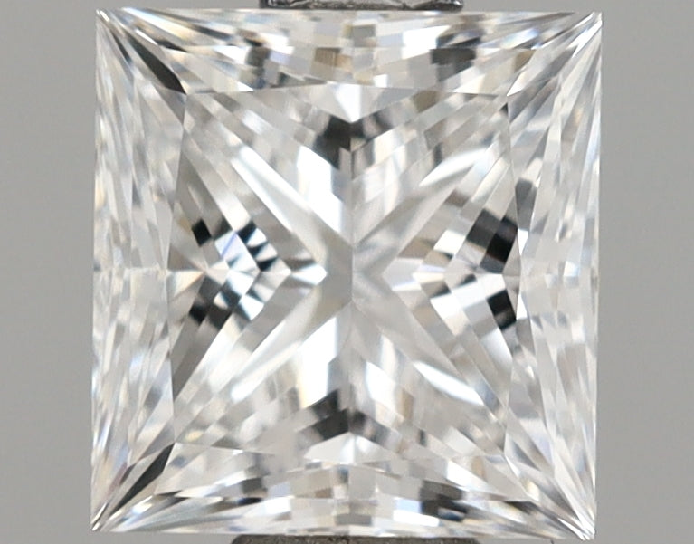 1.09 Carat Princess Shaped, Ideal Cut, E Color, VVS2 Clarity, IGI Certified Lab Grown Diamond