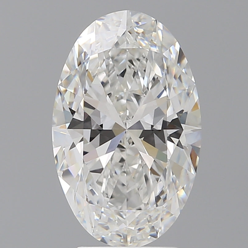 4.05 Carat Oval Shaped, Ideal Cut, E Color, VVS2 Clarity, IGI Certified Lab Grown Diamond