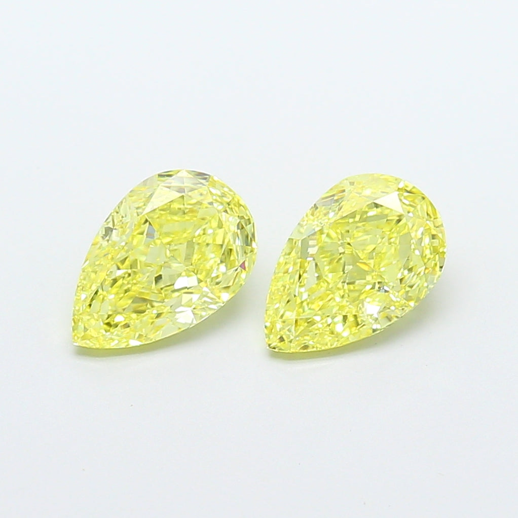1.56 Carat Pear Shaped, Ideal Cut, VVS2 Clarity, IGI Certified Lab Grown Diamond