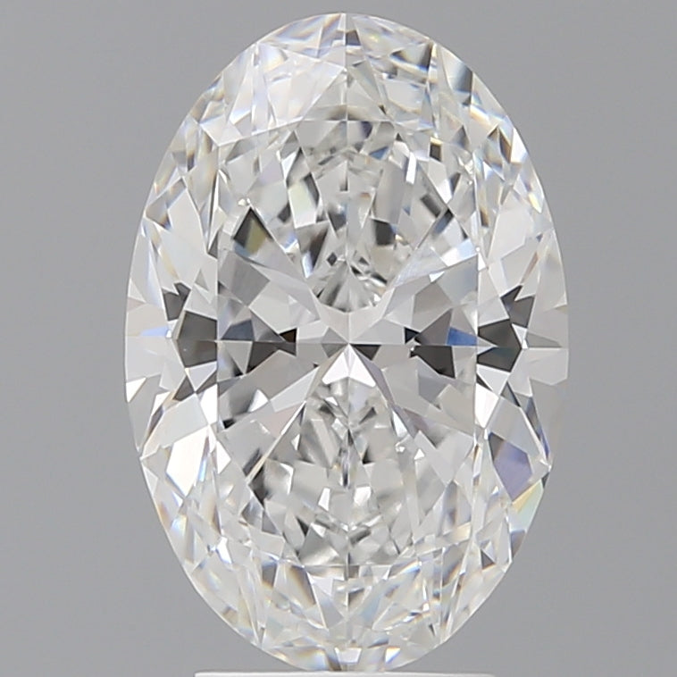 4.08 Carat Oval Shaped, Ideal Cut, E Color, VVS2 Clarity, IGI Certified Lab Grown Diamond