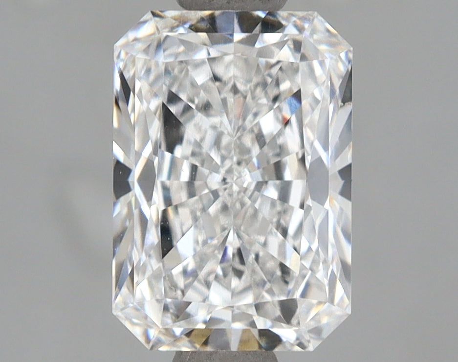 1.96 Carat Radiant Shaped, Ideal Cut, E Color, VVS1 Clarity, IGI Certified Lab Grown Diamond