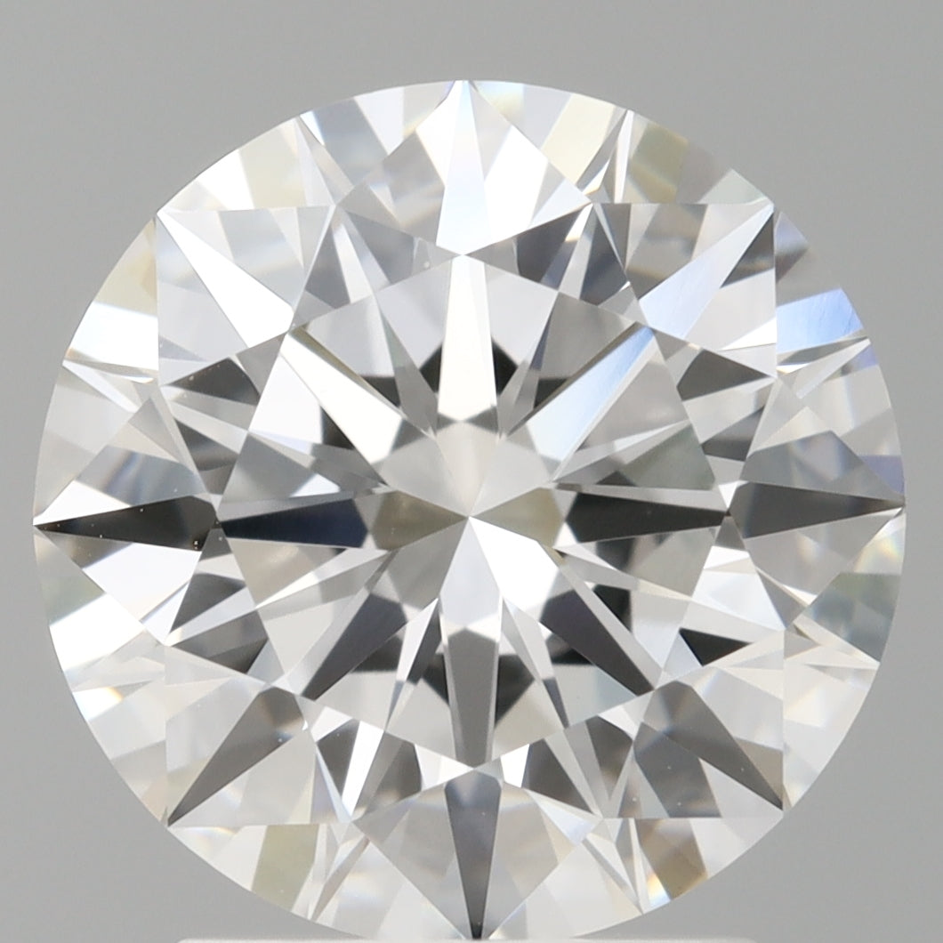 2.60 Carat Round Shaped, Ideal Cut, D Color, VVS2 Clarity, IGI Certified Lab Grown Diamond