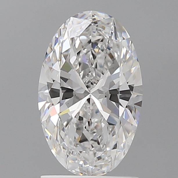 1.59 Carat Oval Shaped, Ideal Cut, D Color, VVS2 Clarity, IGI Certified Lab Grown Diamond