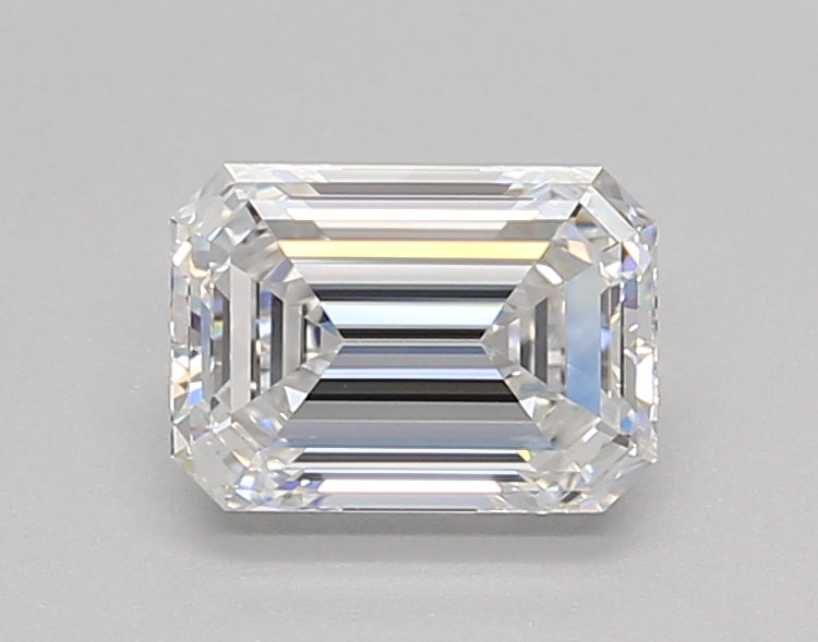 1.02 Carat Emerald Shaped, Ideal Cut, D Color, VVS1 Clarity, IGI Certified Lab Grown Diamond