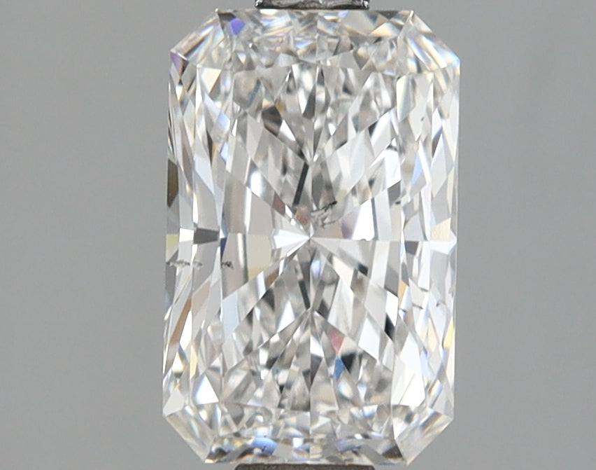 1.62 Carat Radiant Shaped, Ideal Cut, E Color, SI1 Clarity, IGI Certified Lab Grown Diamond