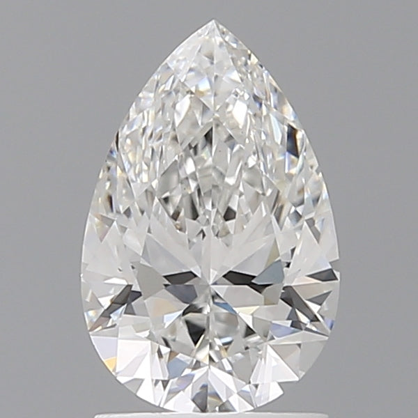 1.60 Carat Pear Shaped, Ideal Cut, E Color, VVS2 Clarity, IGI Certified Lab Grown Diamond