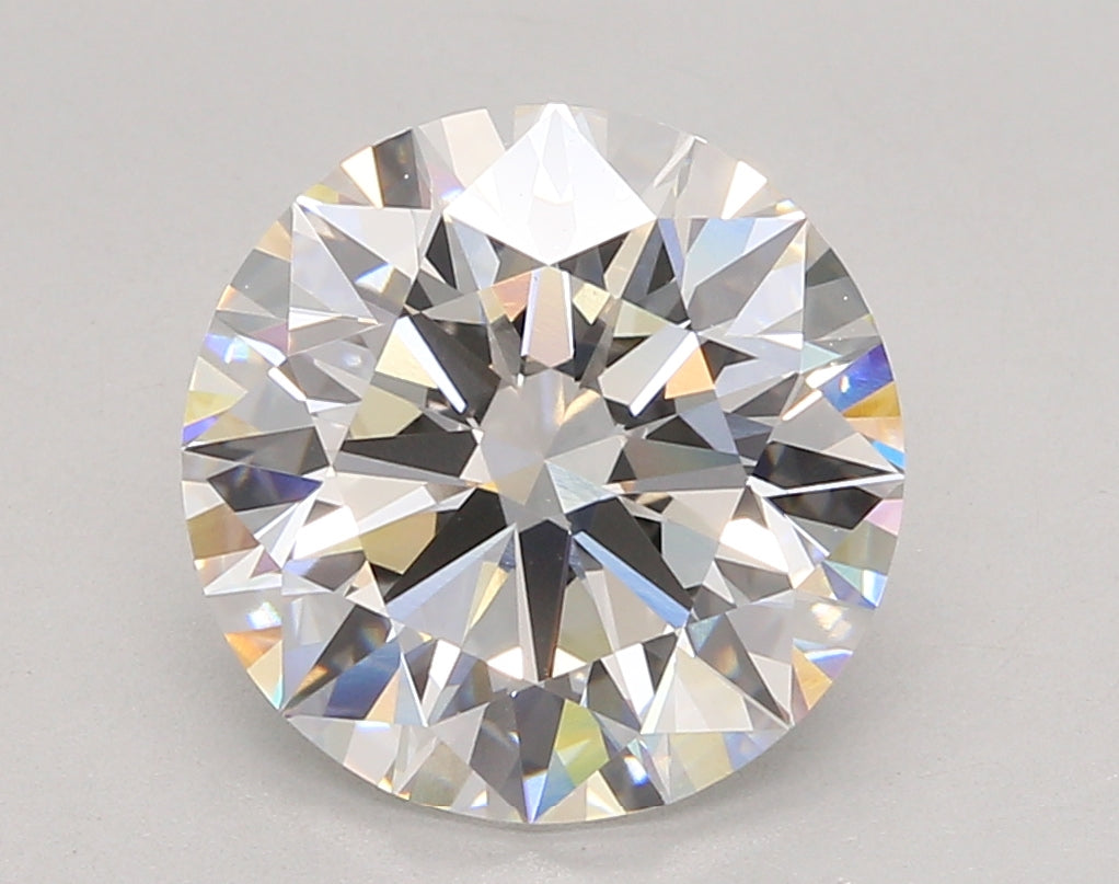 5.05 Carat Round Shaped, Ideal Cut, F Color, VVS2 Clarity, IGI Certified Lab Grown Diamond