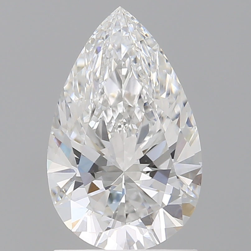 1.51 Carat Pear Shaped, Ideal Cut, E Color, VVS2 Clarity, IGI Certified Lab Grown Diamond
