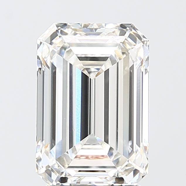 3.10 Carat Emerald Shaped, Ideal Cut, F Color, VS1 Clarity, IGI Certified Lab Grown Diamond