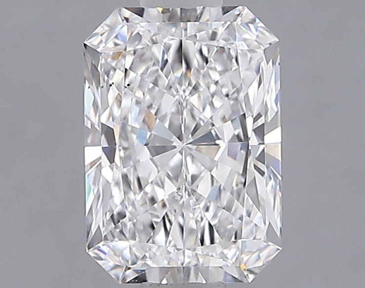 1.49 Carat Radiant Shaped, Ideal Cut, D Color, VS1 Clarity, IGI Certified Lab Grown Diamond