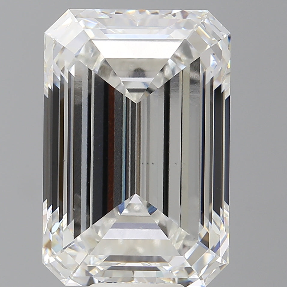 12.59 Carat Emerald Shaped, Ideal Cut, E Color, VS1 Clarity, IGI Certified Lab Grown Diamond