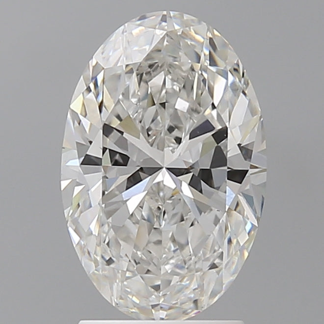 2.53 Carat Oval Shaped, Ideal Cut, F Color, VVS2 Clarity, IGI Certified Lab Grown Diamond