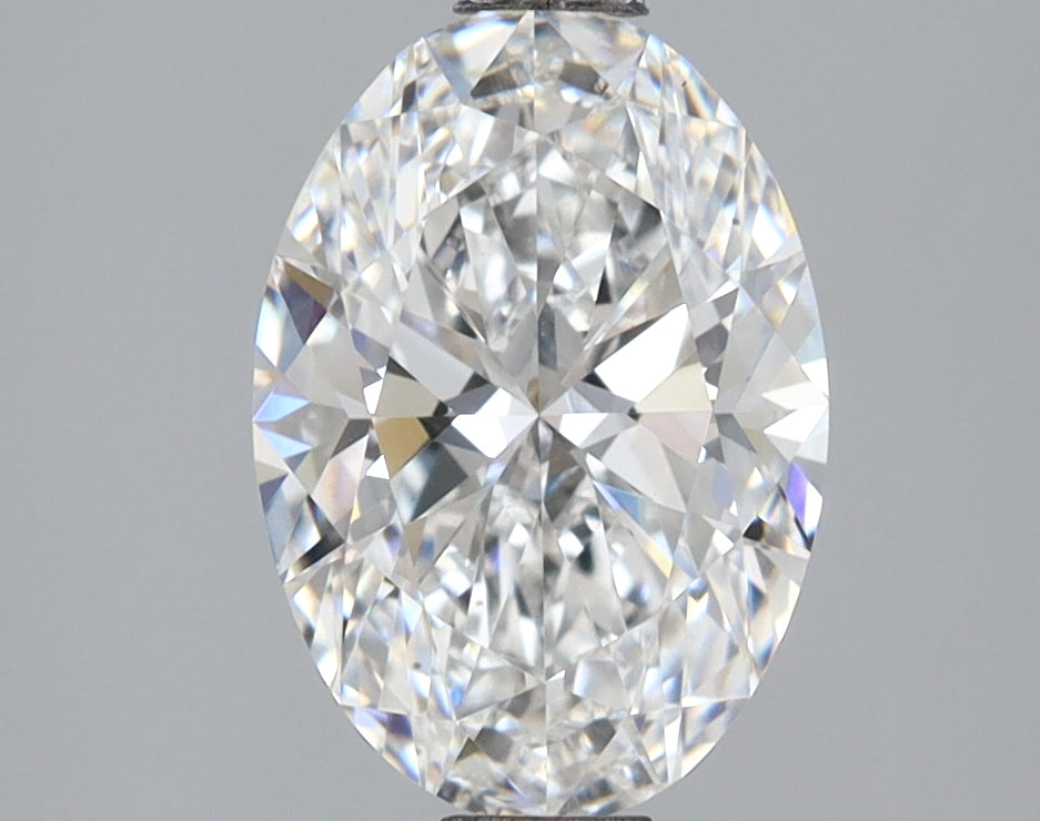2.06 Carat Oval Shaped, Ideal Cut, D Color, VVS2 Clarity, IGI Certified Lab Grown Diamond