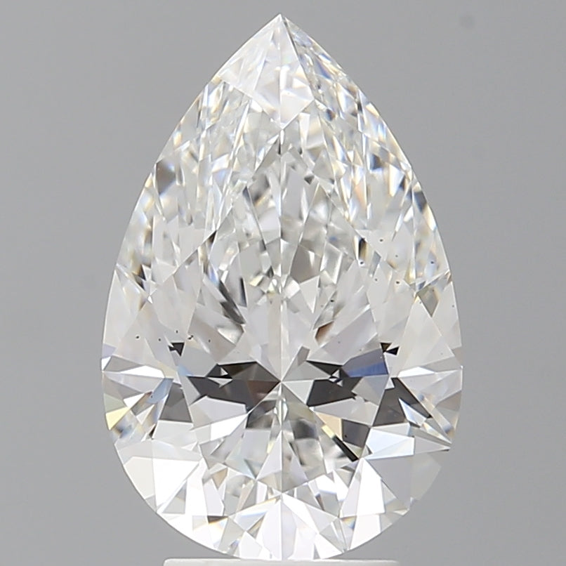 4.06 Carat Pear Shaped, Ideal Cut, E Color, VS2 Clarity, IGI Certified Lab Grown Diamond