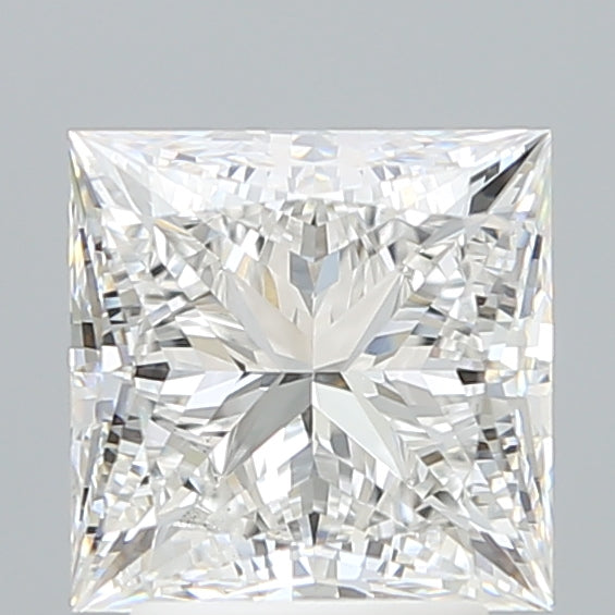 3.14 Carat Princess Shaped, Ideal Cut, E Color, VVS2 Clarity, IGI Certified Lab Grown Diamond
