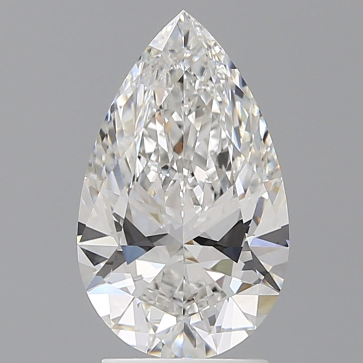 2.51 Carat Pear Shaped, Ideal Cut, E Color, VVS2 Clarity, IGI Certified Lab Grown Diamond