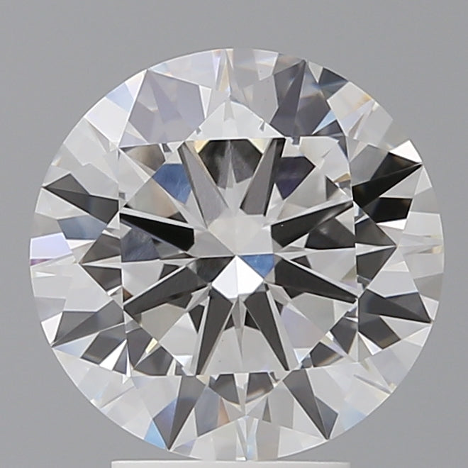 4.06 Carat Round Shaped, Excellent Cut, F Color, VVS2 Clarity, IGI Certified Lab Grown Diamond