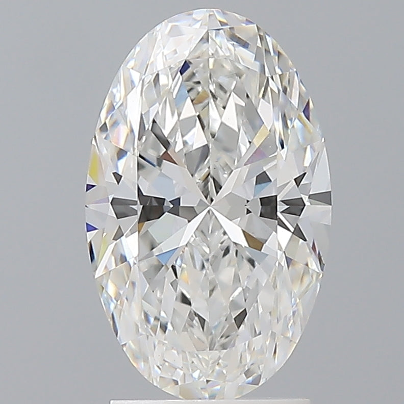 2.58 Carat Oval Shaped, Ideal Cut, E Color, VVS2 Clarity, IGI Certified Lab Grown Diamond
