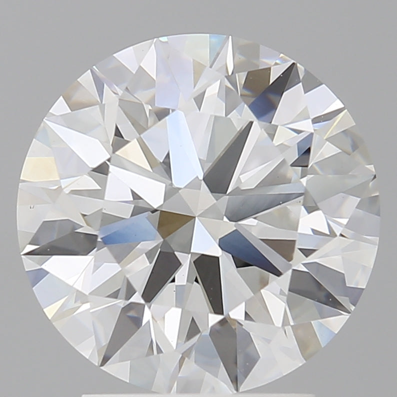 3.04 Carat Round Shaped, Ideal Cut, F Color, VVS2 Clarity, IGI Certified Lab Grown Diamond