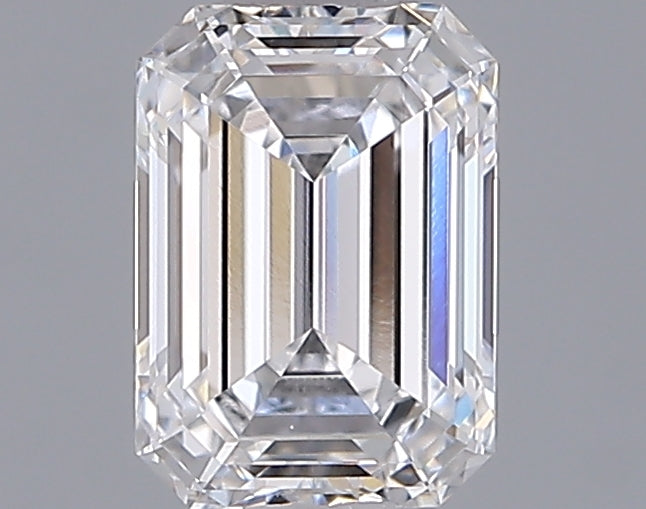 1.03 Carat Emerald Shaped, Ideal Cut, D Color, VVS1 Clarity, IGI Certified Lab Grown Diamond