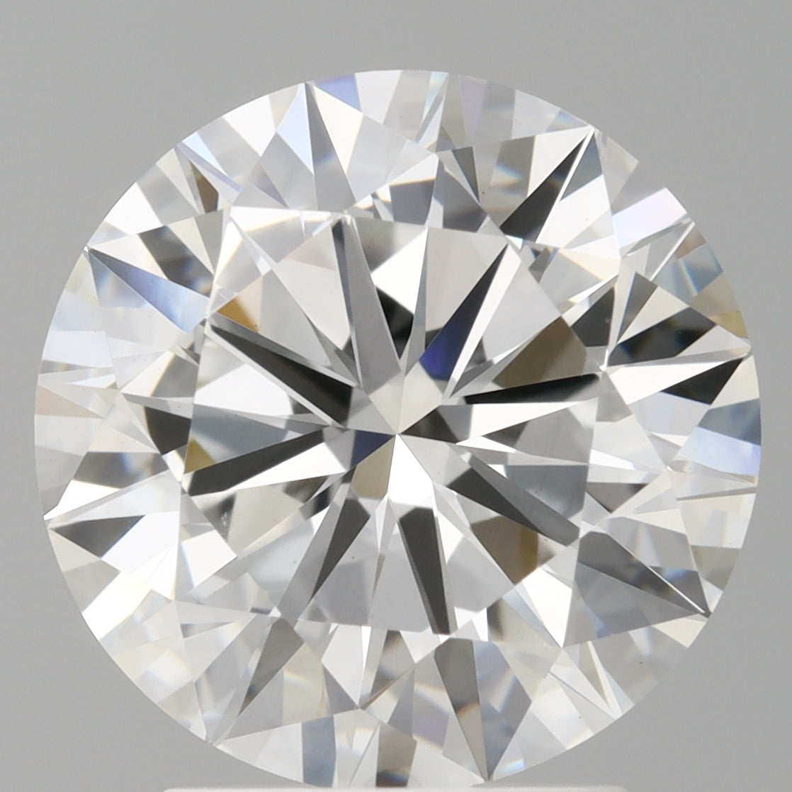 3.00 Carat Round Shaped, Excellent Cut, E Color, VVS2 Clarity, IGI Certified Lab Grown Diamond