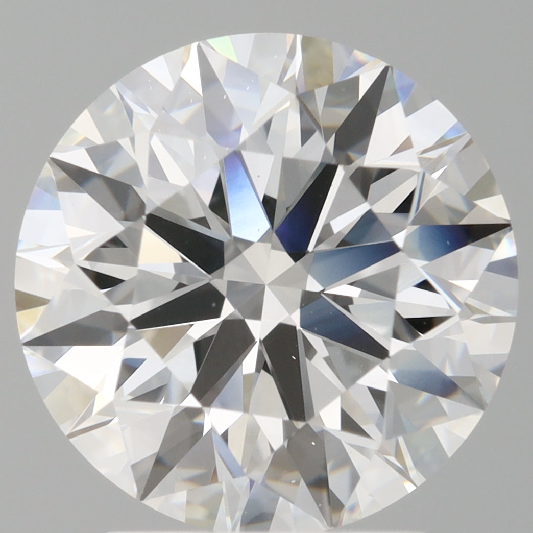 3.00 Carat Round Shaped, Excellent Cut, E Color, VS1 Clarity, IGI Certified Lab Grown Diamond