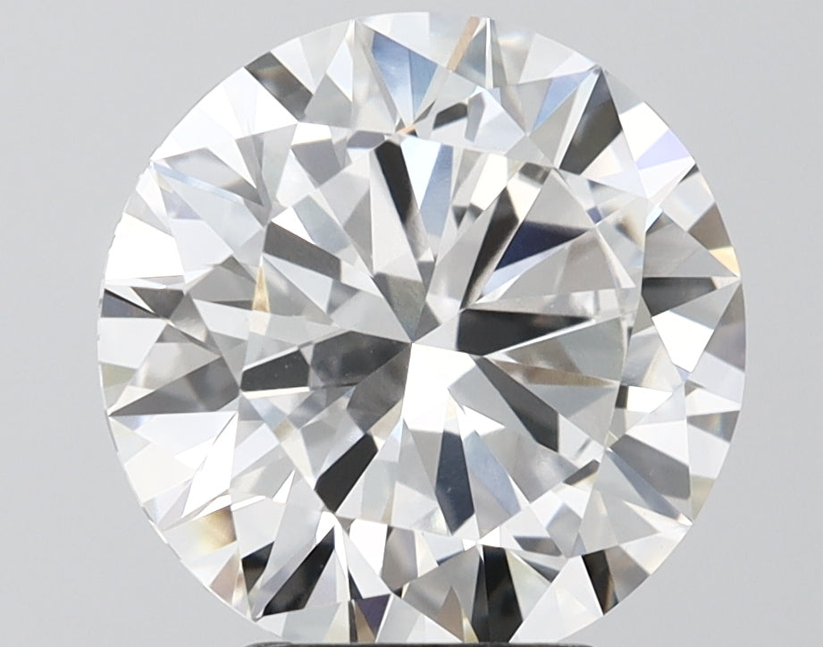 4.50 Carat Round Shaped, Excellent Cut, F Color, VVS2 Clarity, IGI Certified Lab Grown Diamond