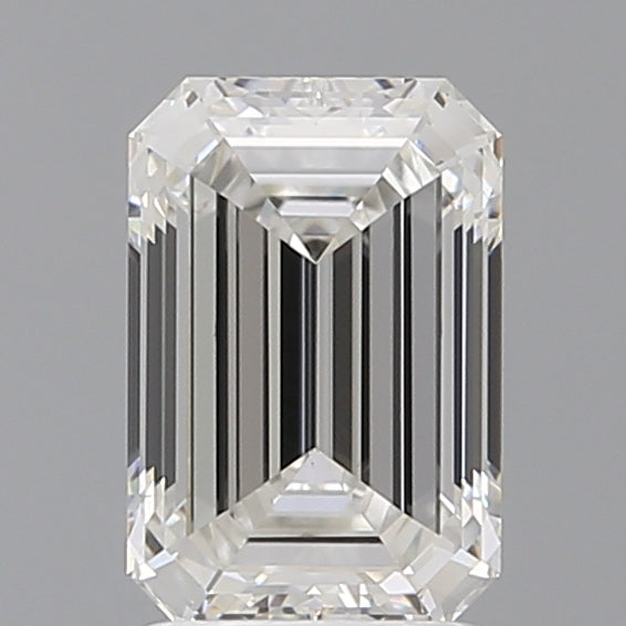2.03 Carat Emerald Shaped, Ideal Cut, F Color, VVS2 Clarity, IGI Certified Lab Grown Diamond