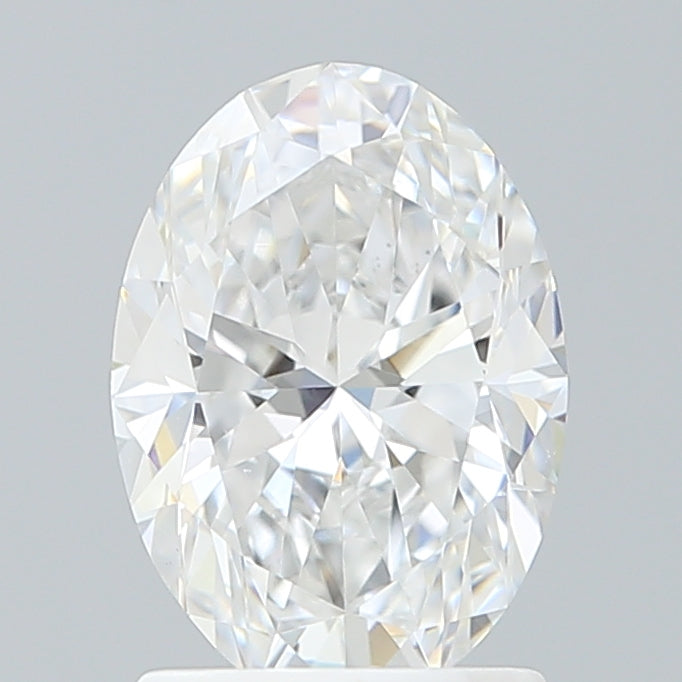 1.60 Carat Oval Shaped, Ideal Cut, D Color, VVS2 Clarity, IGI Certified Lab Grown Diamond