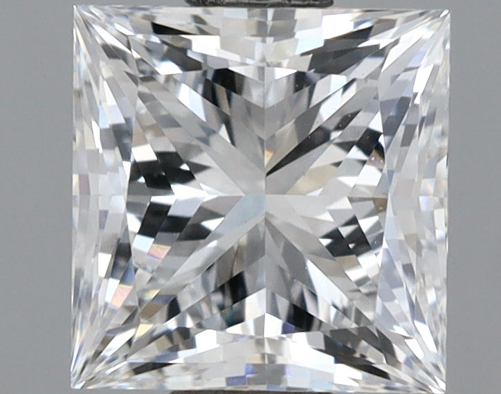 1.54 Carat Princess Shaped, Excellent Cut, D Color, VS1 Clarity, IGI Certified Lab Grown Diamond