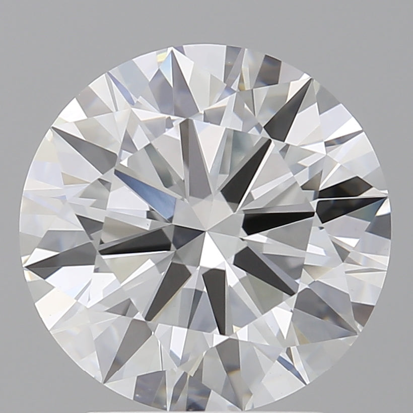 3.00 Carat Round Shaped, Ideal Cut, F Color, VVS2 Clarity, IGI Certified Lab Grown Diamond