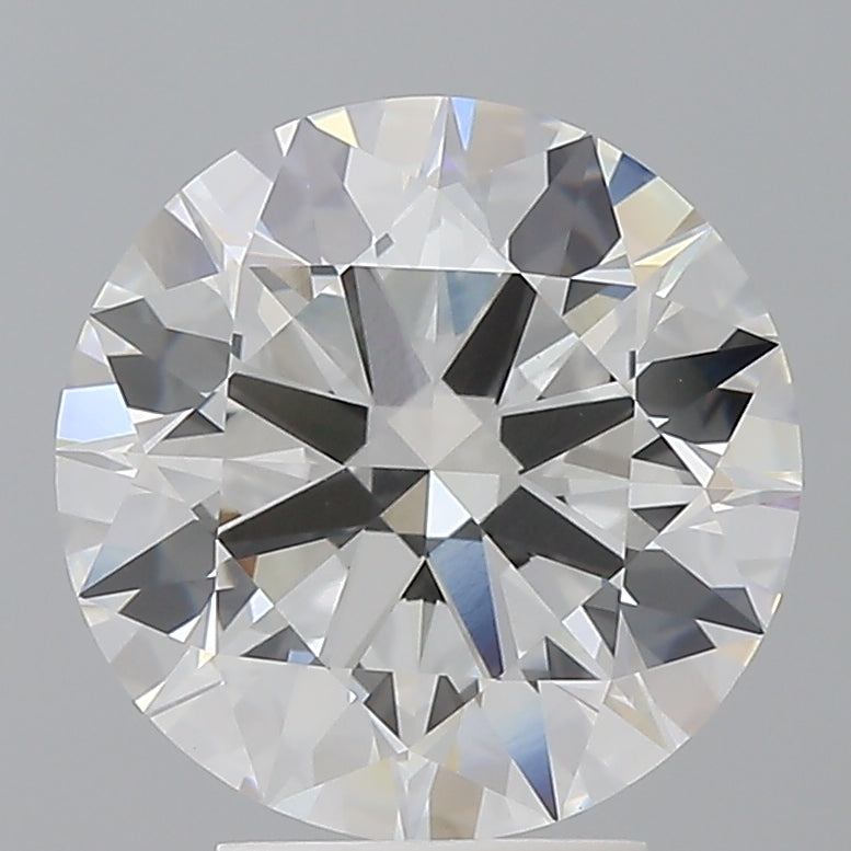 4.10 Carat Round Shaped, Ideal Cut, F Color, VVS2 Clarity, IGI Certified Lab Grown Diamond