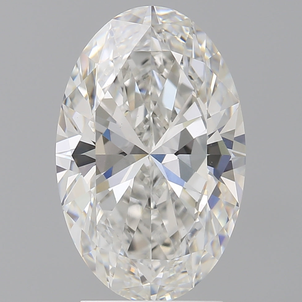 3.09 Carat Oval Shaped, Ideal Cut, F Color, VVS2 Clarity, IGI Certified Lab Grown Diamond