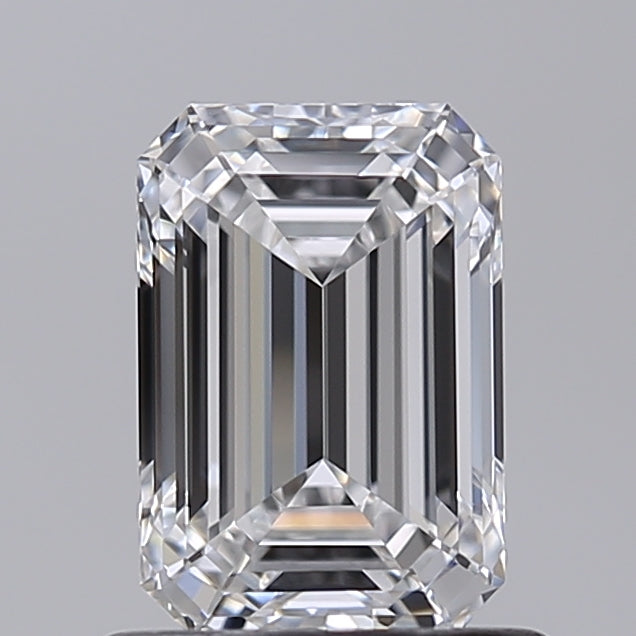 1.00 Carat Emerald Shaped, Very Good Cut, D Color, VVS2 Clarity, IGI Certified Lab Grown Diamond