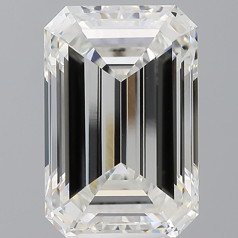 7.50 Carat Emerald Shaped, Ideal Cut, F Color, VS1 Clarity, IGI Certified Lab Grown Diamond