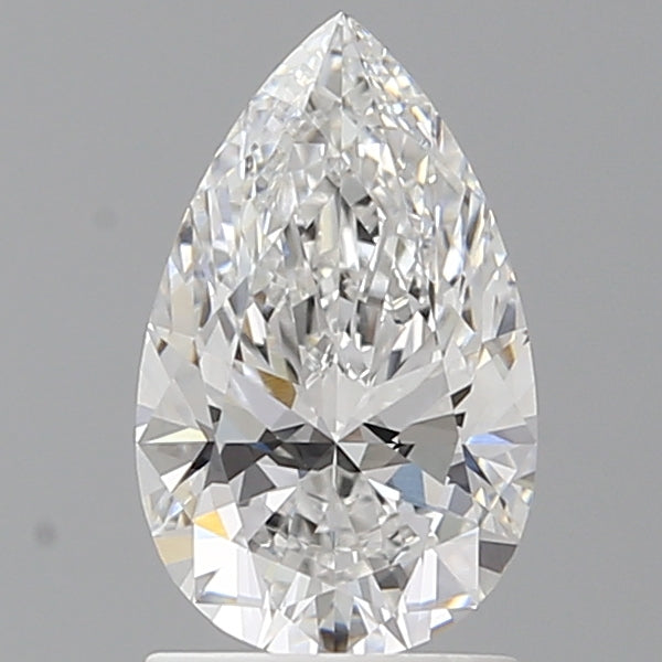 1.54 Carat Pear Shaped, Ideal Cut, D Color, VVS2 Clarity, IGI Certified Lab Grown Diamond