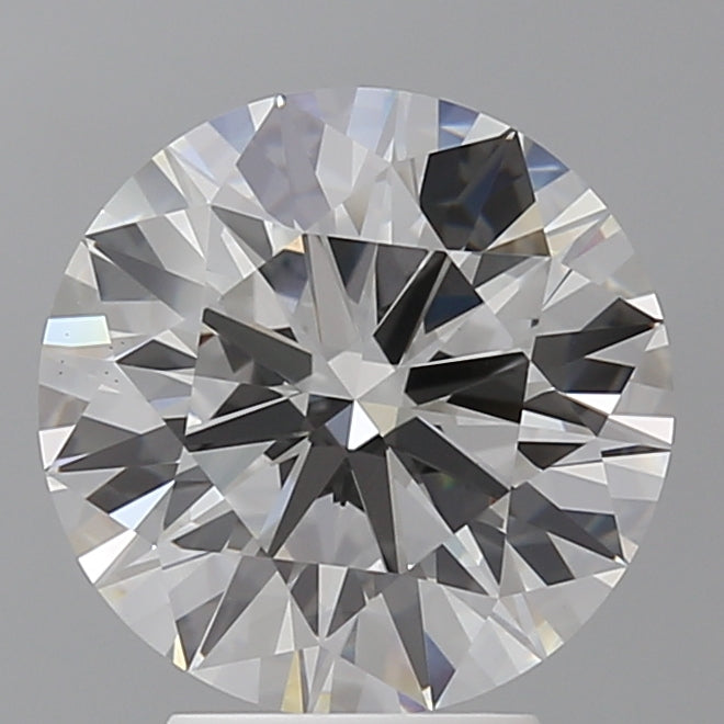 3.91 Carat Round Shaped, Excellent Cut, F Color, VS1 Clarity, IGI Certified Lab Grown Diamond