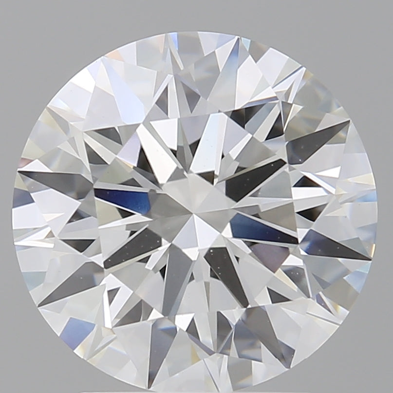 3.06 Carat Round Shaped, Ideal Cut, E Color, VVS2 Clarity, IGI Certified Lab Grown Diamond