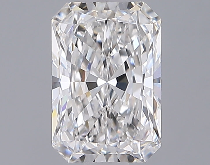 1.35 Carat Radiant Shaped, Ideal Cut, E Color, VVS2 Clarity, IGI Certified Lab Grown Diamond