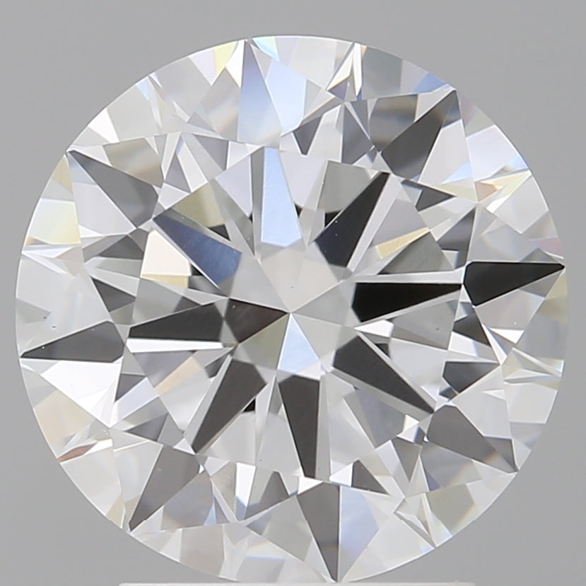 3.02 Carat Round Shaped, Excellent Cut, E Color, VVS2 Clarity, IGI Certified Lab Grown Diamond