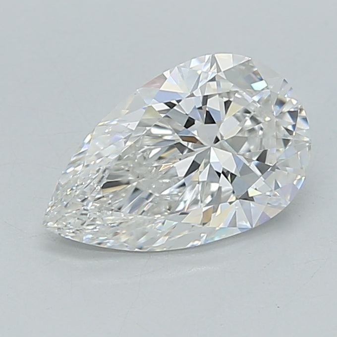 1.00 Carat Pear Shaped, Ideal Cut, F Color, VVS2 Clarity, IGI Certified Lab Grown Diamond