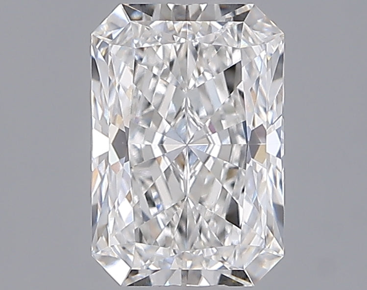 1.54 Carat Radiant Shaped, Ideal Cut, E Color, VVS2 Clarity, IGI Certified Lab Grown Diamond
