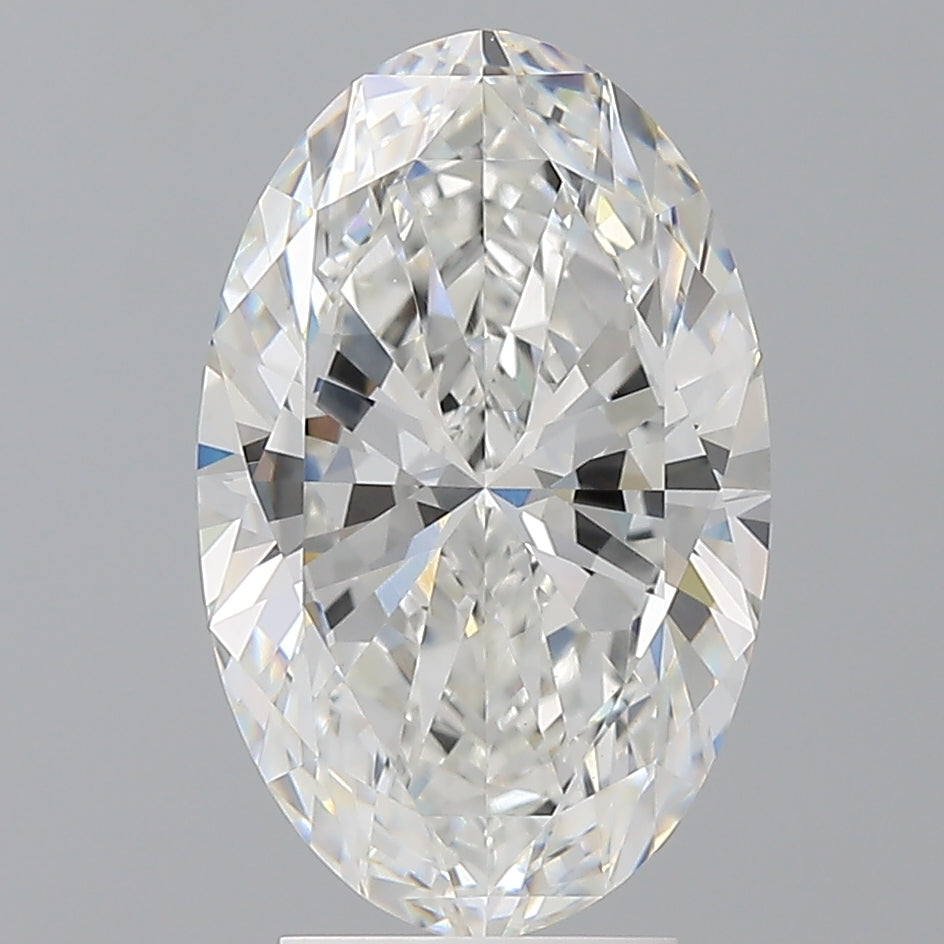 4.10 Carat Oval Shaped, Excellent Cut, E Color, VVS2 Clarity, IGI Certified Lab Grown Diamond